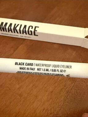 IL MAKIAGE Waterproof Liquid Eyeliner - Black Card - Full Size, Brand New NIB